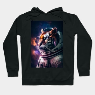 Tiger in Space: Roaring Astronaut Adventure Hoodie